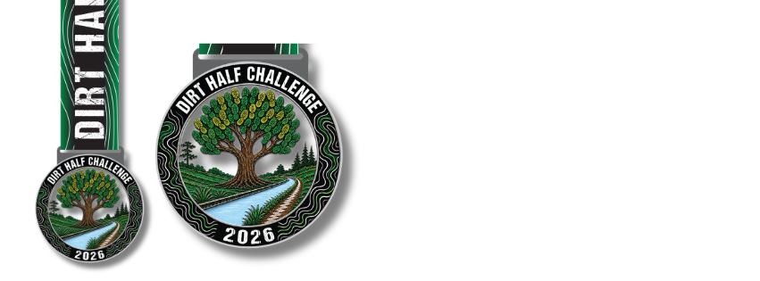 DIRT HALF CHALLENGE 2026 MEDAL
